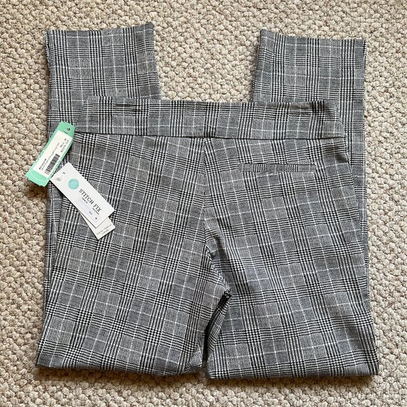 MARGARET M - Plaid Printed Straight Leg Pant - NEW with Tags - Picture 4 of 9
